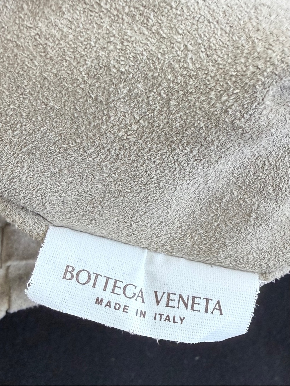 Bottega Veneta Tan Intrecciato Suede Shoulder Bag - Picture 16 of 16